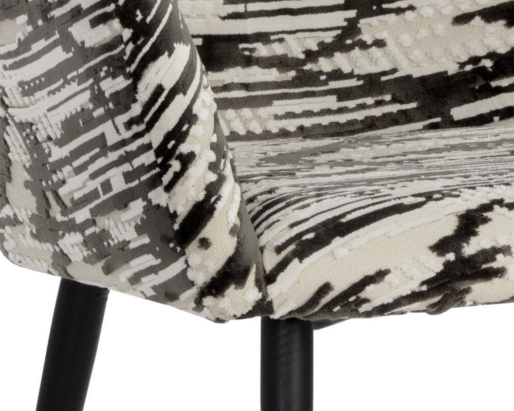Marilyn Dining Chair - Devore Olive Zebra