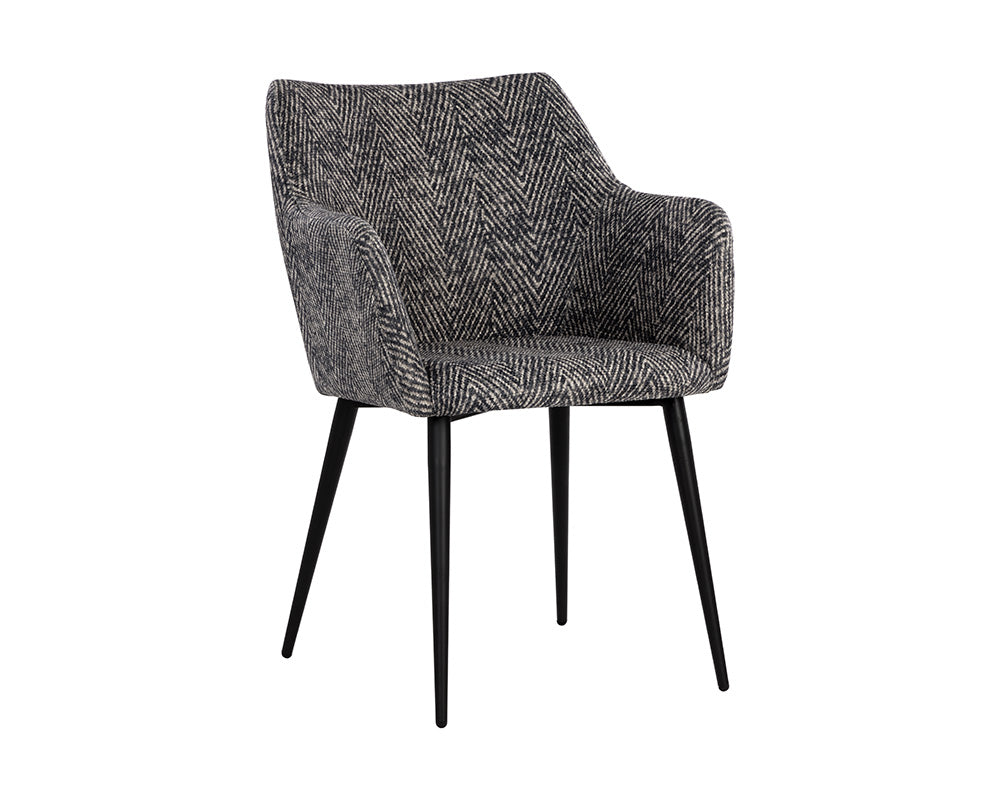 Marilyn Dining Chair - Admiral Herringbone