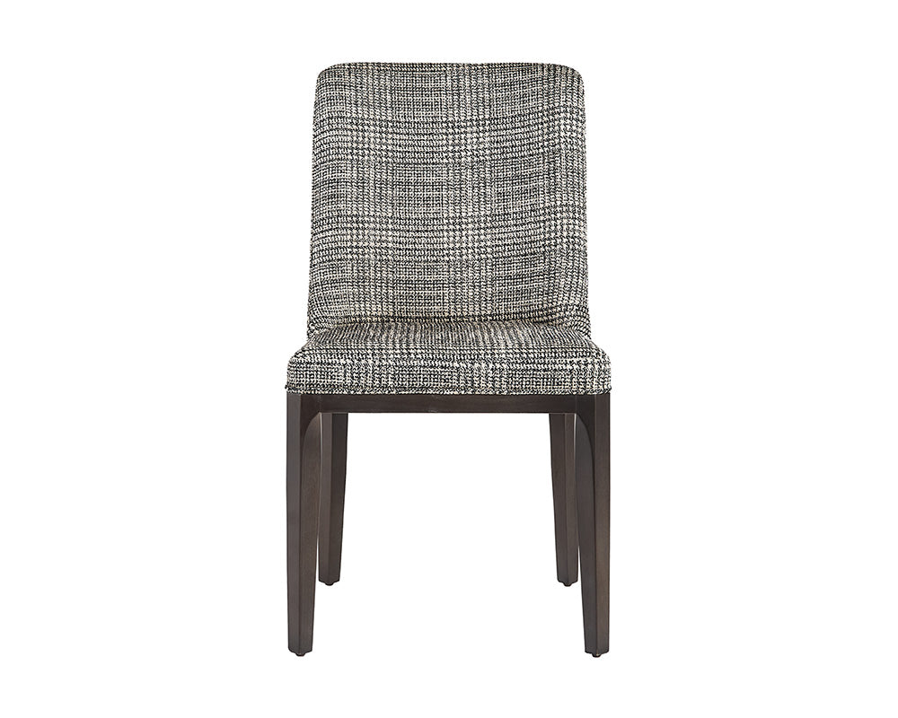 Elisa Dining Chair - Grey Oak - Naya Check Black