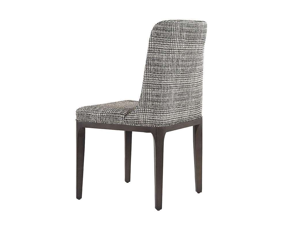 Elisa Dining Chair - Grey Oak - Naya Check Black