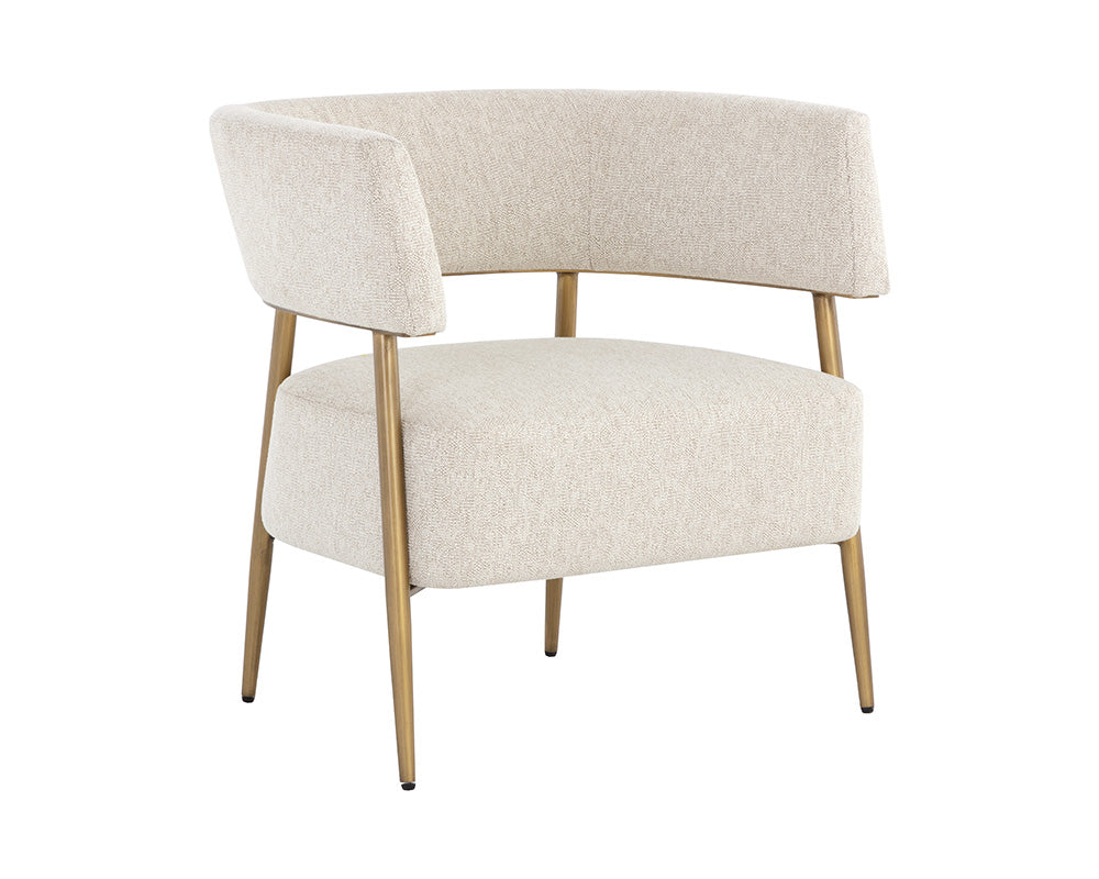 Maestro Lounge Chair - Dove Cream