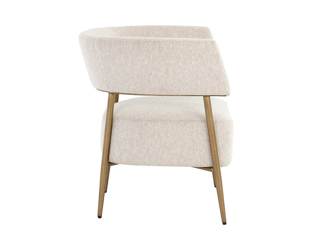 Maestro Lounge Chair - Dove Cream