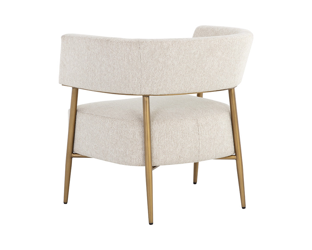 Maestro Lounge Chair - Dove Cream