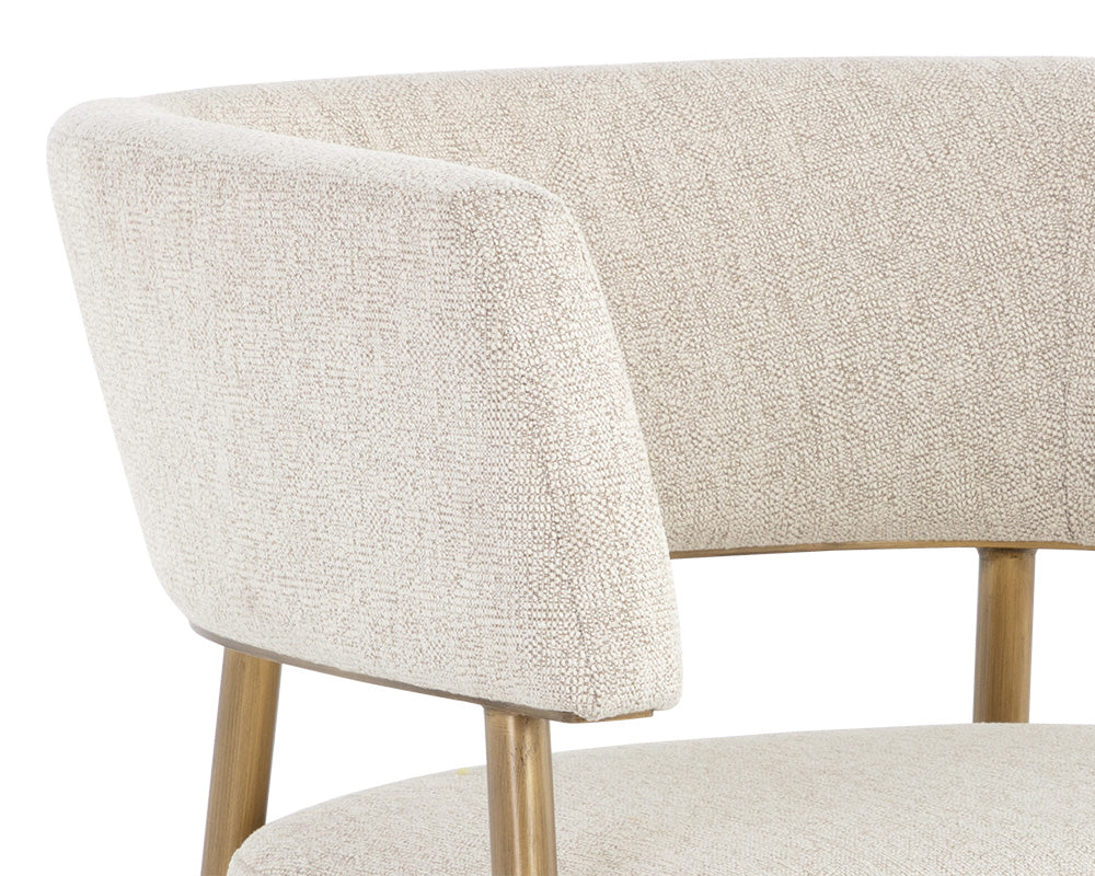 Maestro Lounge Chair - Dove Cream