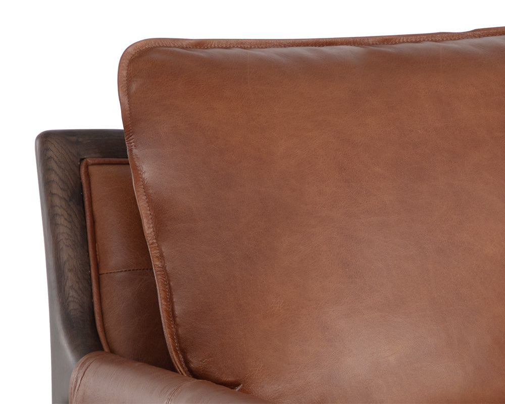 Mauti Lounge Chair - Brown - Shalimar Tobacco Leather