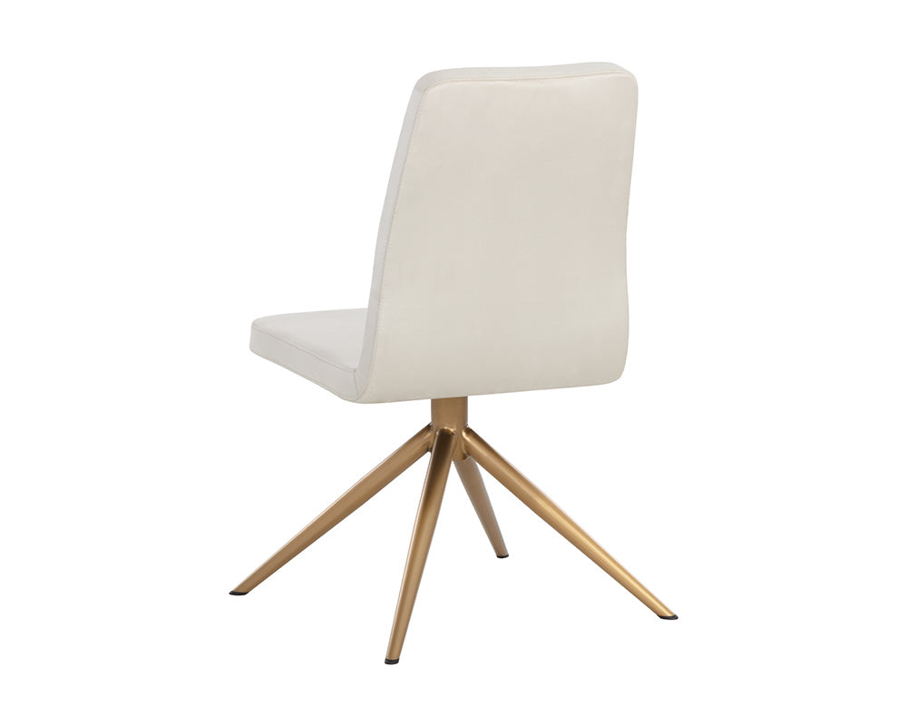 Hilda Swivel Dining Chair - Vienna Cream