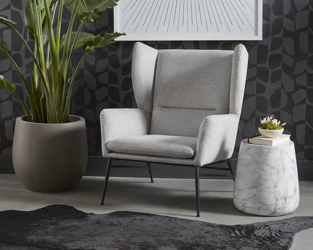 Kasen Lounge Chair - Belfast Heather Grey