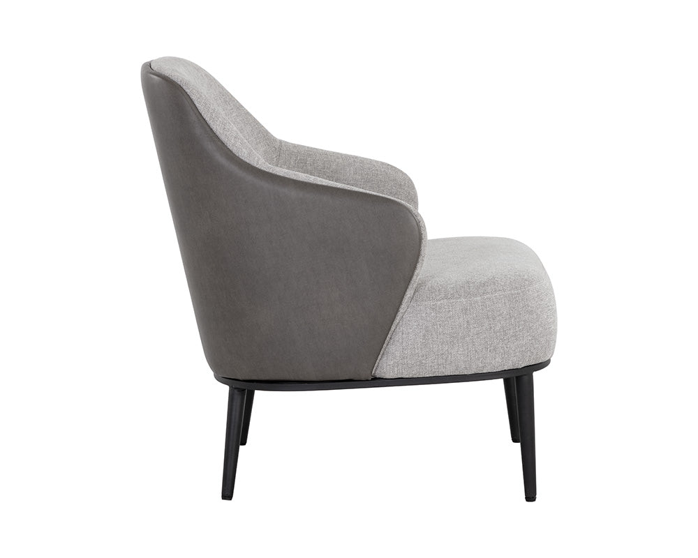 Nairobi Lounge Chair - Belfast Heather Grey / Bravo Ash