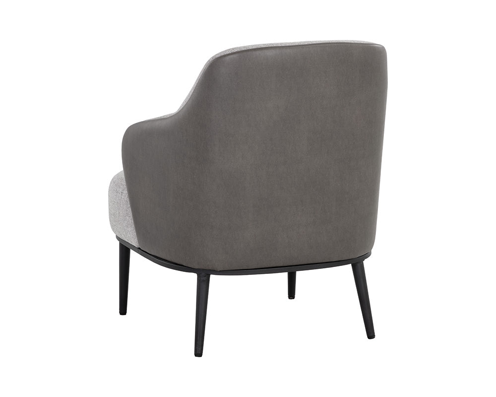 Nairobi Lounge Chair - Belfast Heather Grey / Bravo Ash