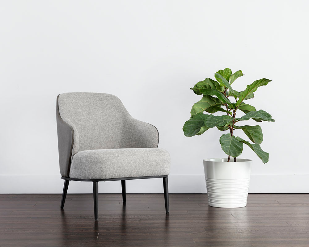 Nairobi Lounge Chair - Belfast Heather Grey / Bravo Ash