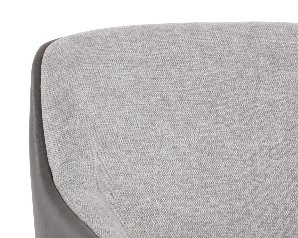 Nairobi Lounge Chair - Belfast Heather Grey / Bravo Ash