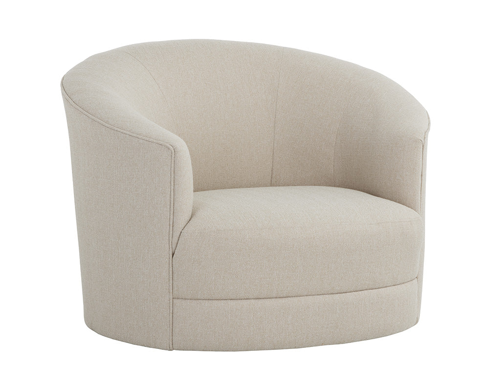 Grimaldi Swivel Armchair - Liv Sand