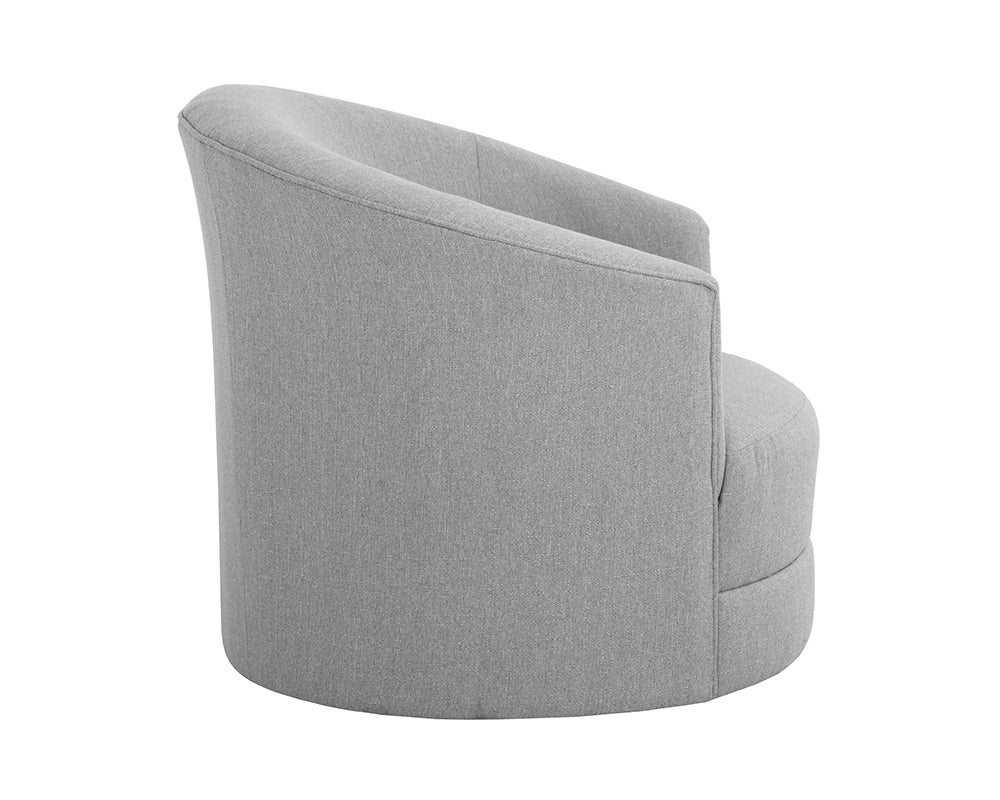 Grimaldi Swivel Armchair - Liv Dove