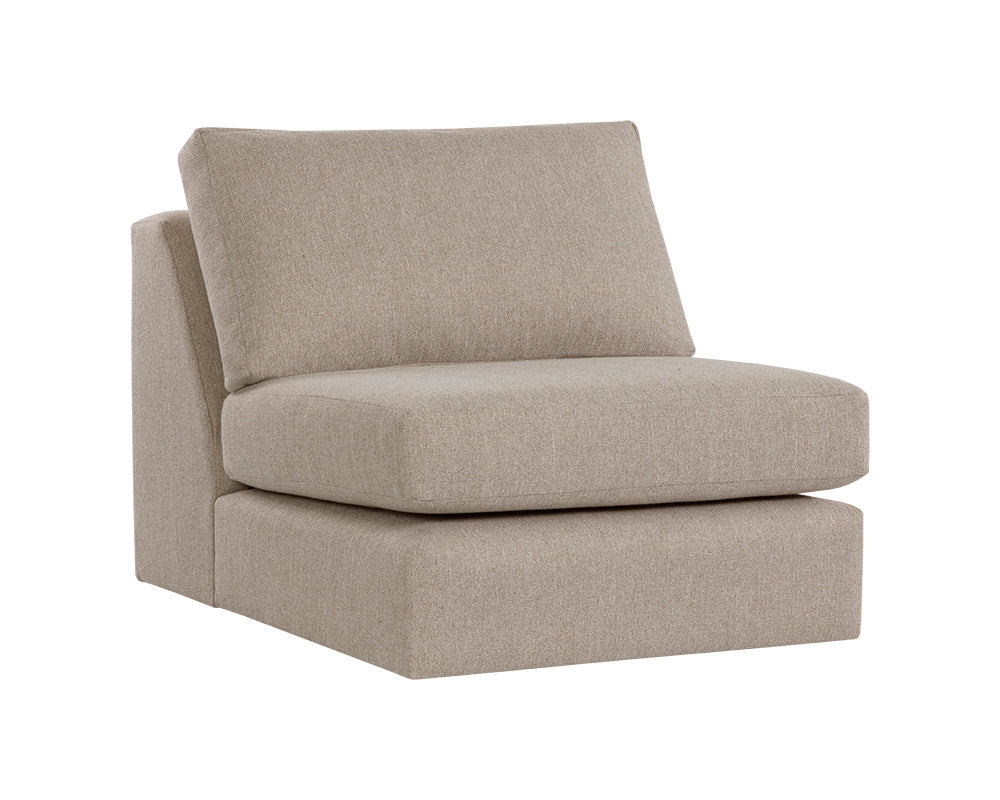 Cascade Swivel Armless Chair - Liv Wicker