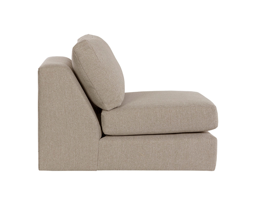 Cascade Swivel Armless Chair - Liv Wicker