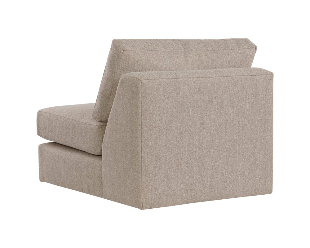 Cascade Swivel Armless Chair - Liv Wicker