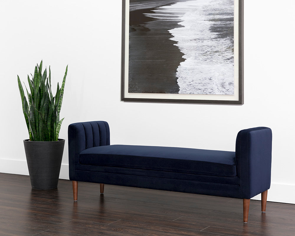 Yosi Bench - Auburn Brown - Abbington Navy