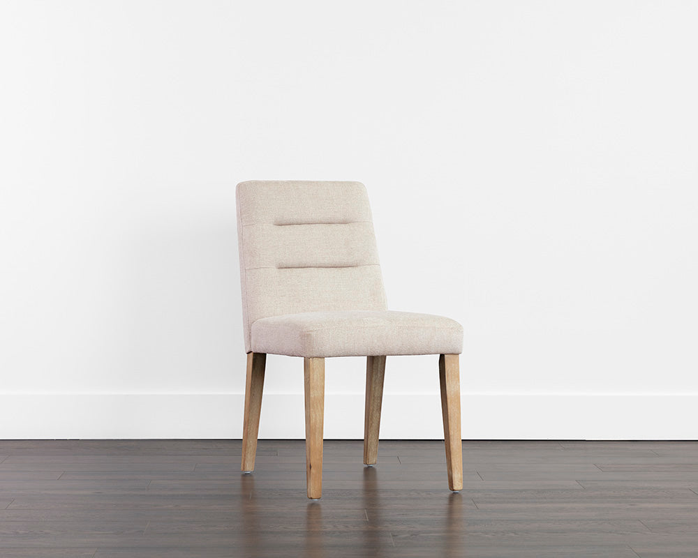 Portia Dining Chair - Natural - Belfast Oatmeal