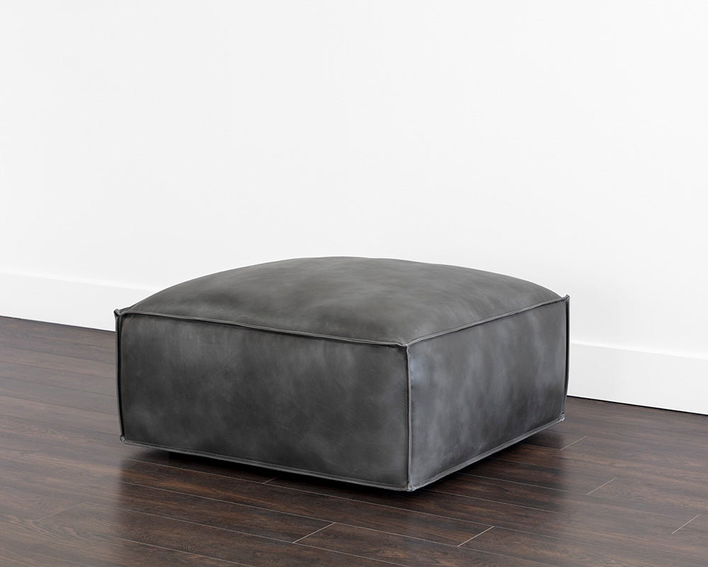 Liron Ottoman - Overcast Grey