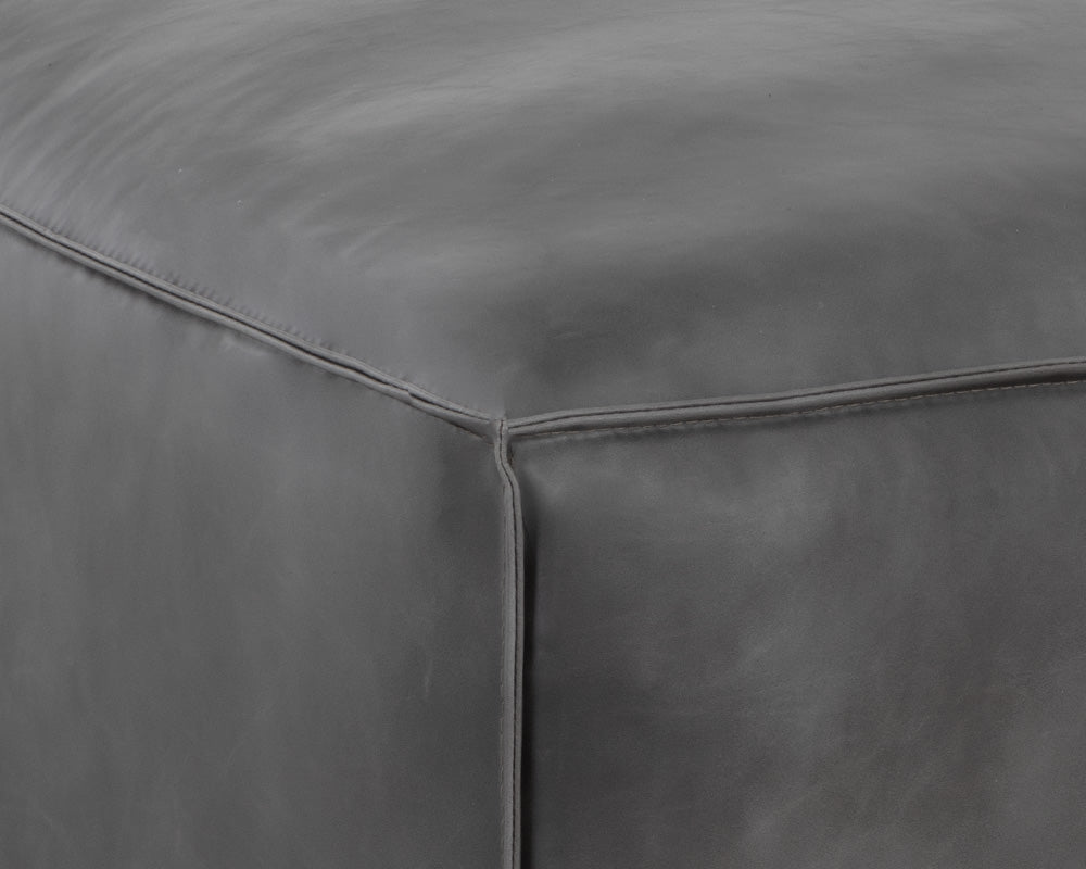 Liron Ottoman - Overcast Grey