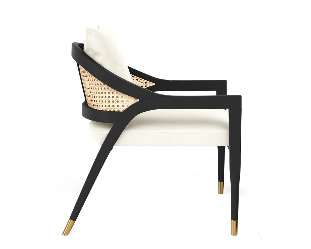 Kirsten Lounge Chair - Linoso Ivory