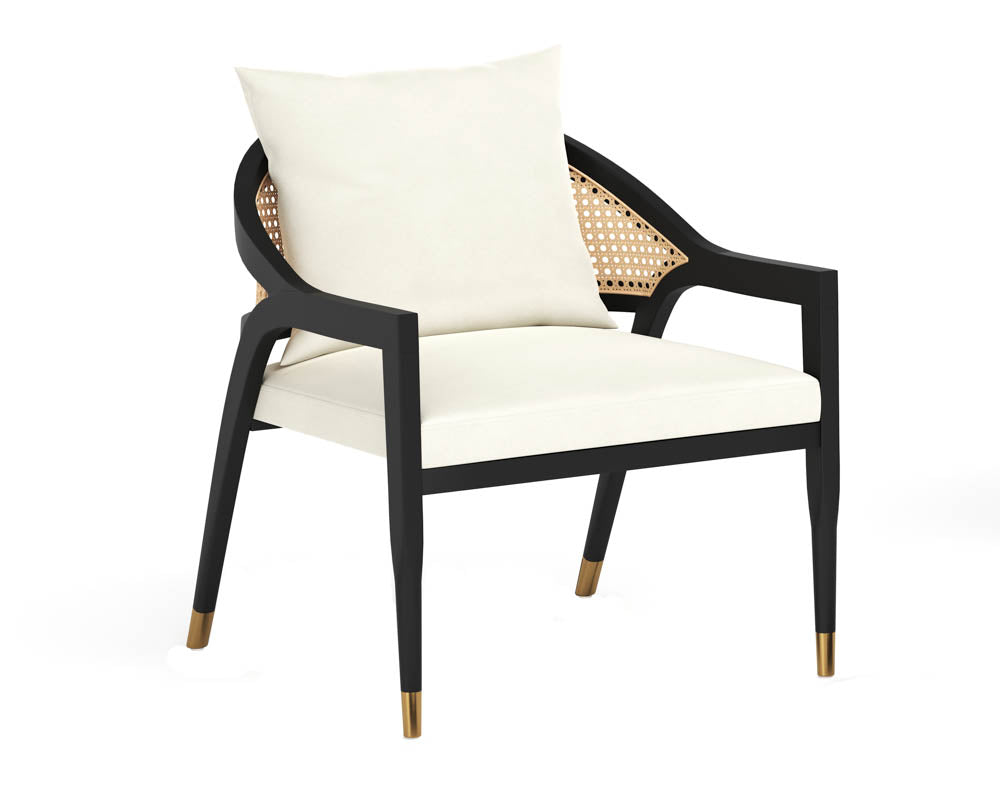 Kirsten Lounge Chair - Linoso Ivory