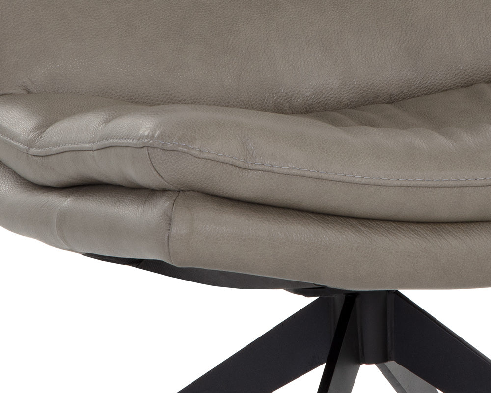 Keller Swivel Lounge Chair - Missouri Stone Leather