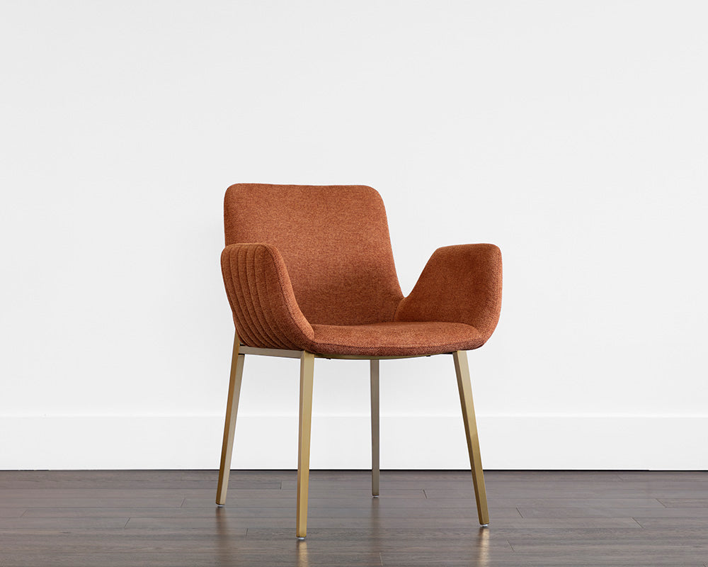 Lucano Dining Armchair - Belfast Rust