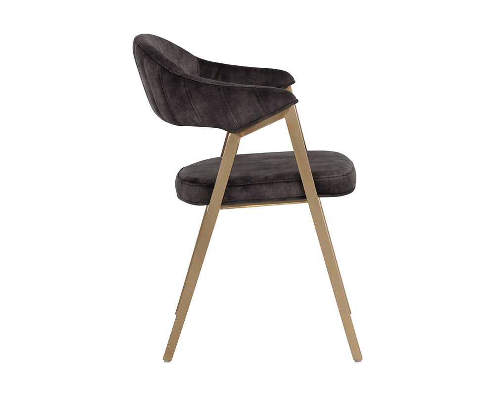 Burgos Dining Armchair - Nono Shitake