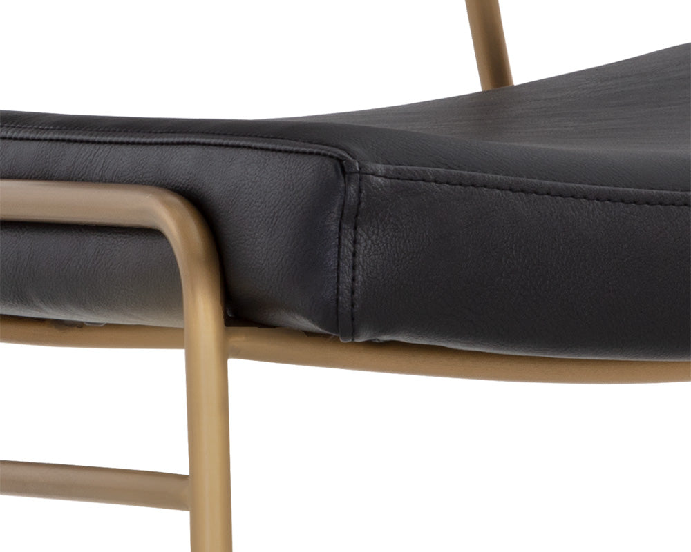 Brinley Dining Chair - Gold - Nightfall Black / Chacha Grey