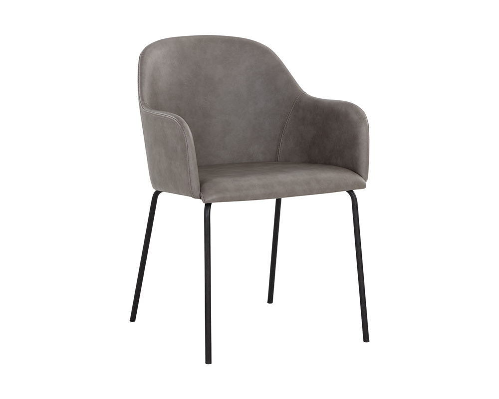 Hensley Dining Armchair - Dawn Grey
