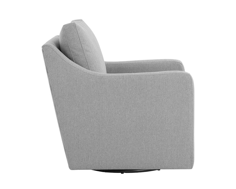 Brianna Swivel Lounge Chair - Liv Dove