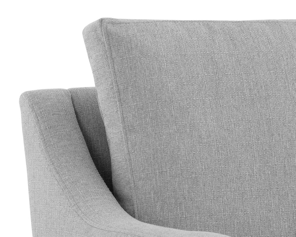 Brianna Swivel Lounge Chair - Liv Dove