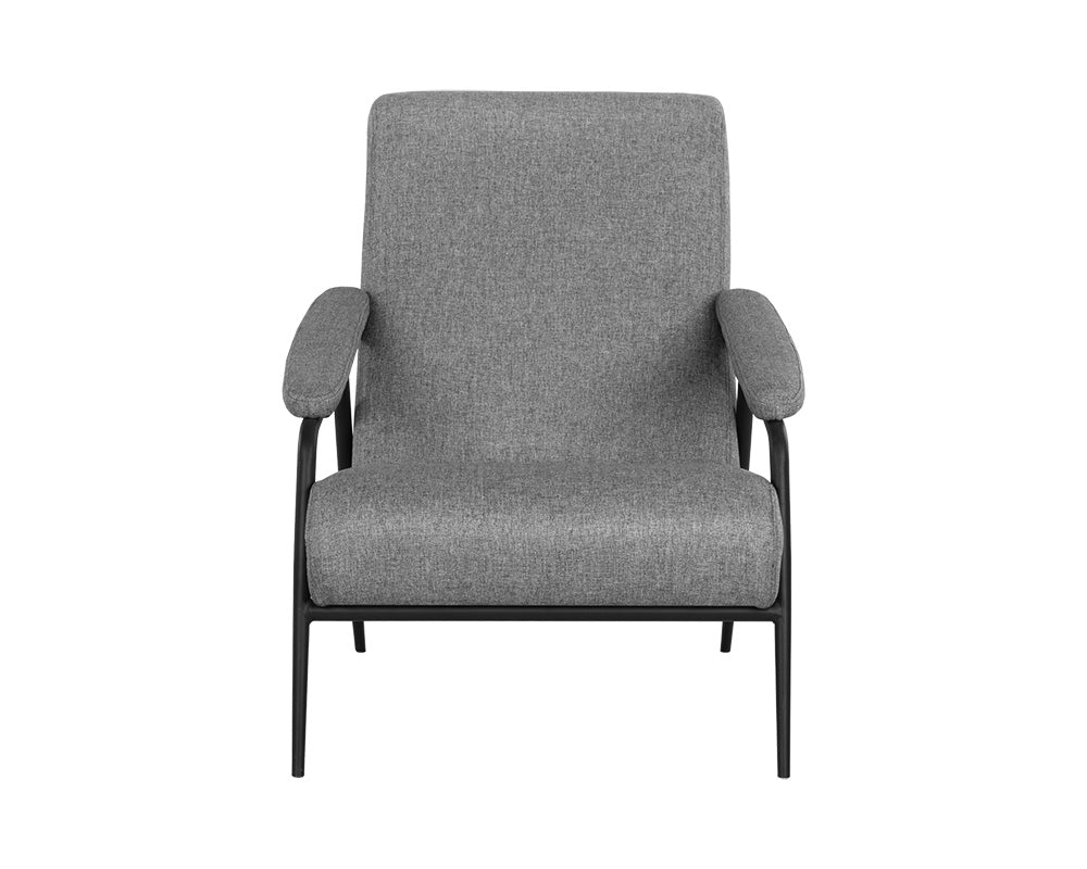 Jill Lounge Chair - Salt And Pepper Tweed
