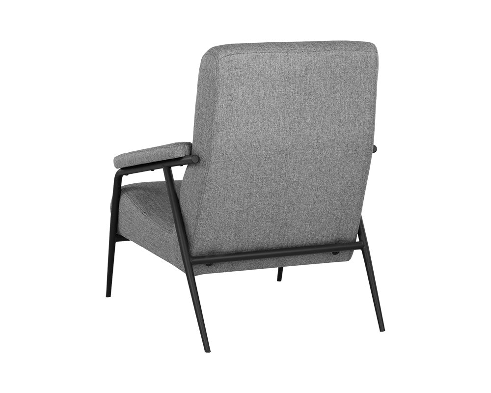 Jill Lounge Chair - Salt And Pepper Tweed