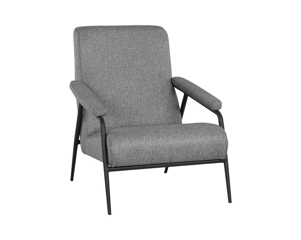 Jill Lounge Chair - Salt And Pepper Tweed