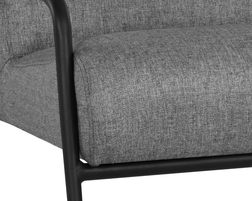 Jill Lounge Chair - Salt And Pepper Tweed