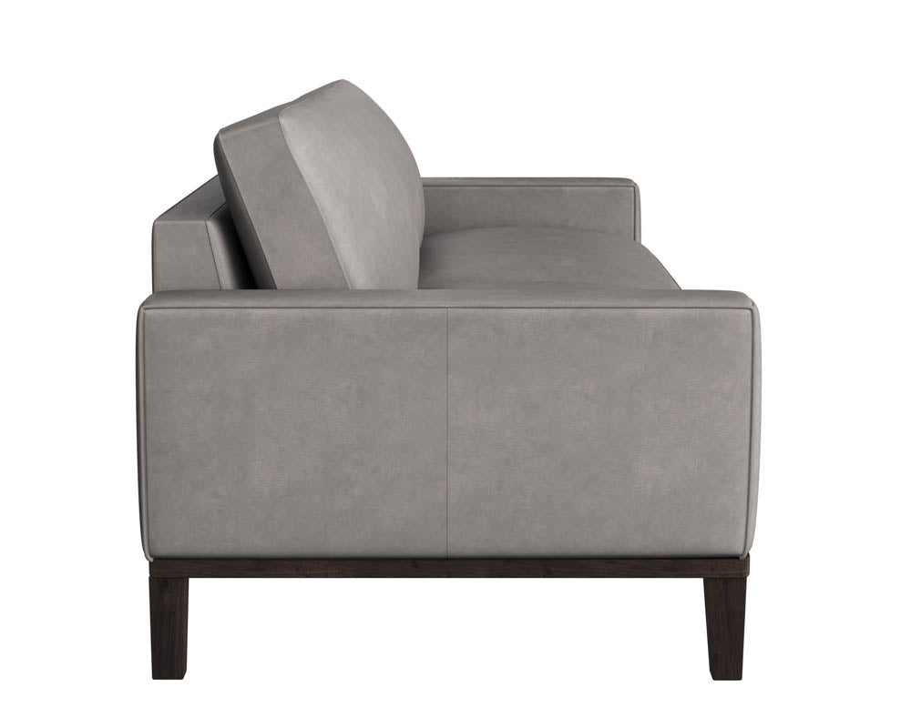 Davilo Armchair - Light Grey Leather