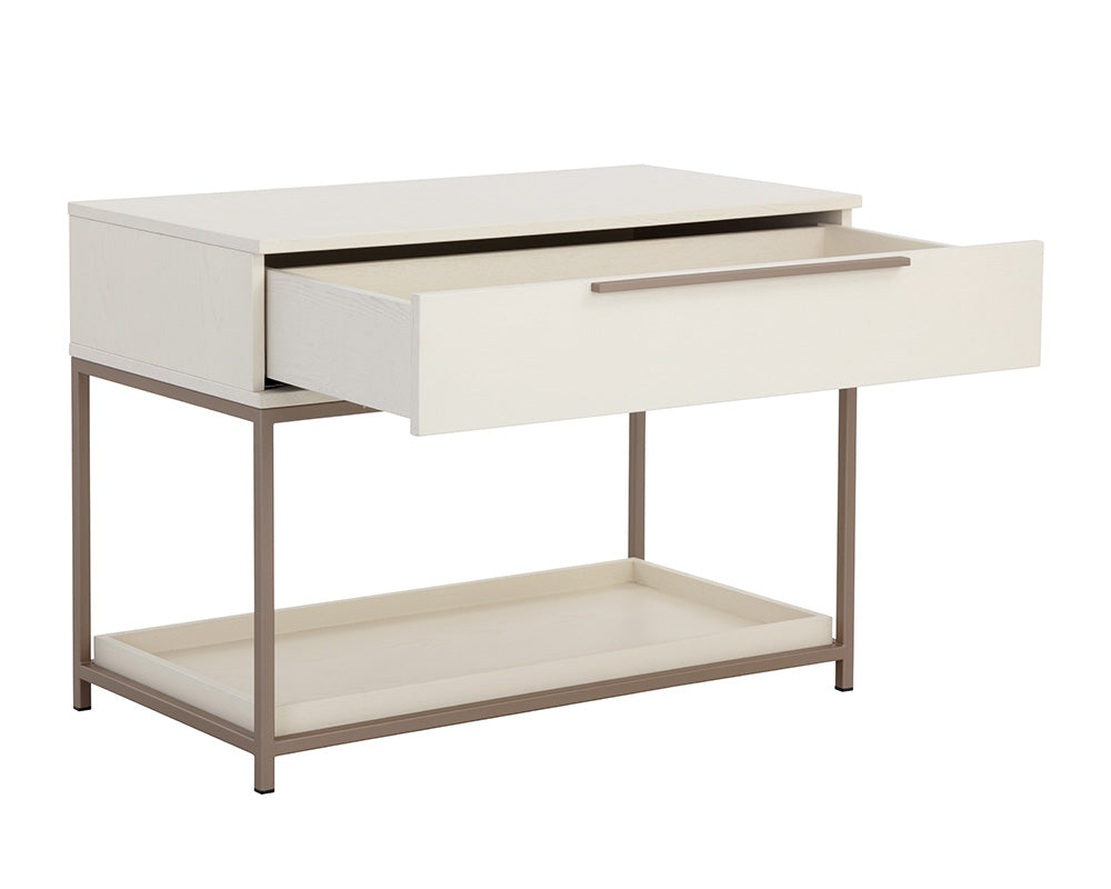 Rebel Nightstand - Large - Champagne Gold - Cream