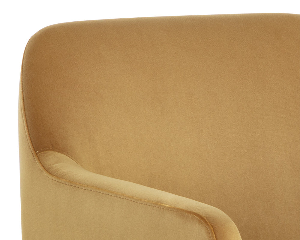 Doreen Lounge Chair - Lux Moon Dust - Diamond Ocher