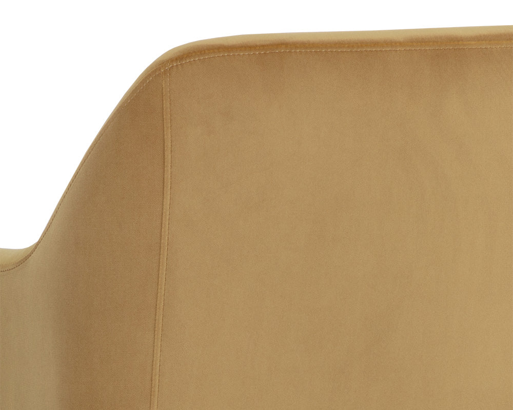 Doreen Lounge Chair - Lux Moon Dust - Diamond Ocher