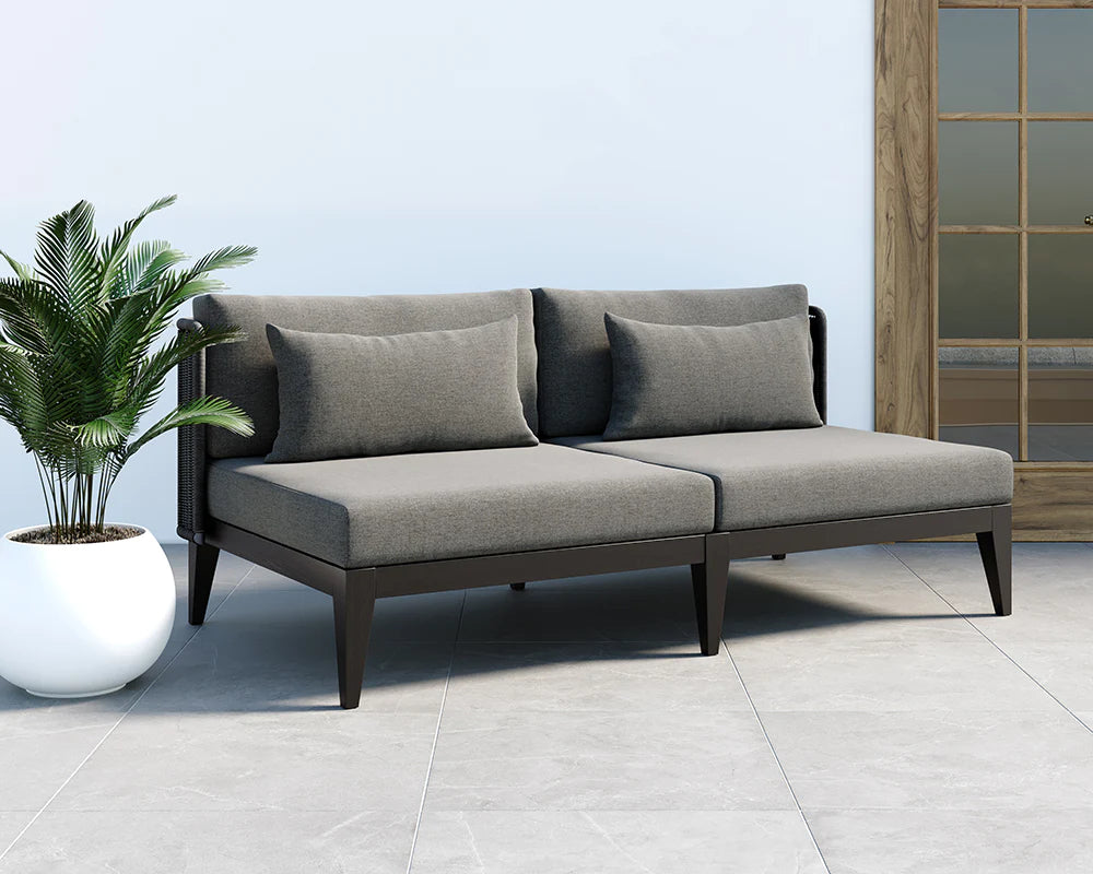 Ibiza 2-Seater Sofa - Charcoal (Patio/Outdoor)