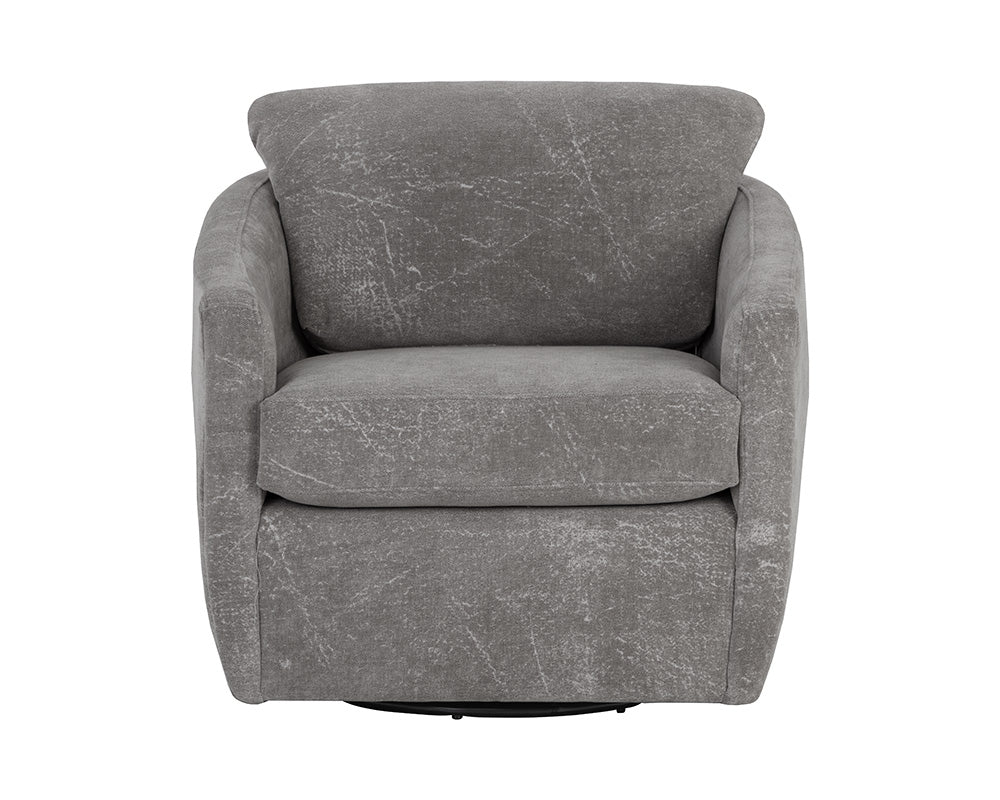 Irina Swivel Lounge Chair - Nepal Pebble