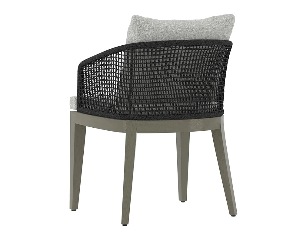 Capri Dining Armchair - Smoke Grey (Patio/Outdoor)