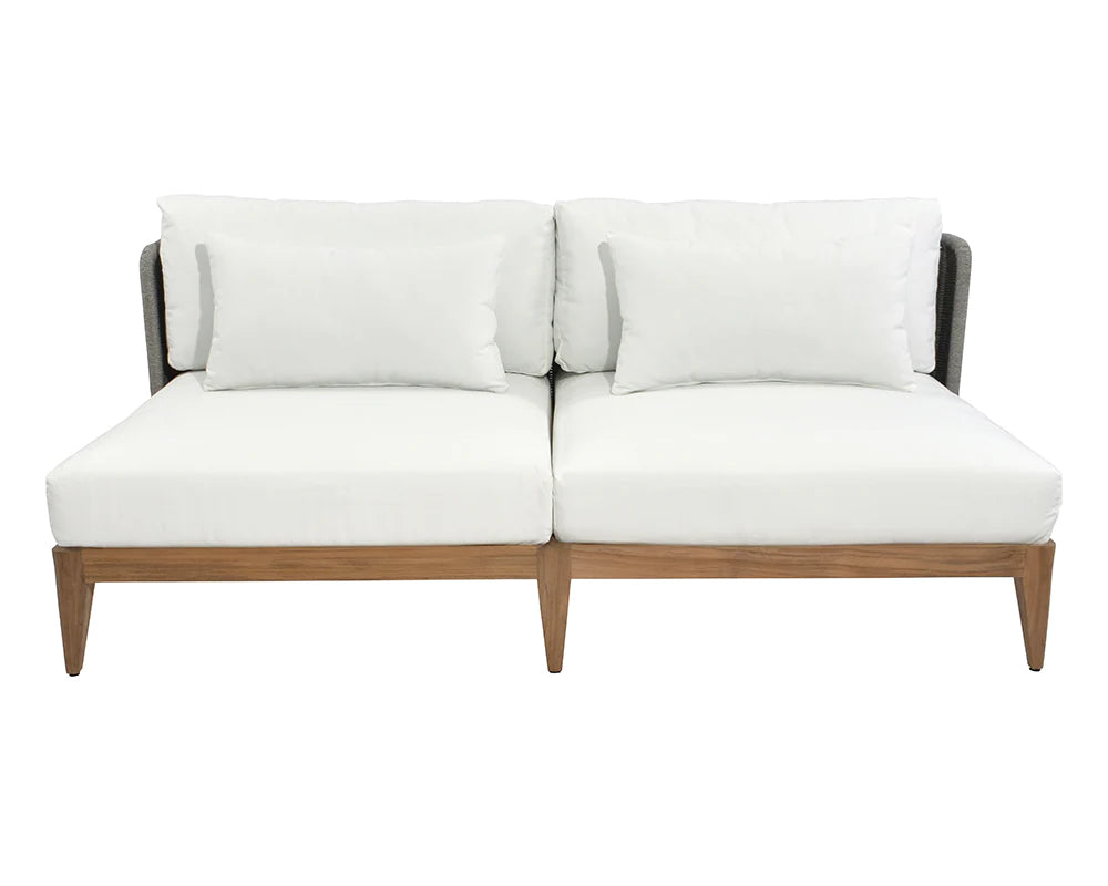 Ibiza 2-Seater Sofa - Stinson White - Natural (Patio/Outdoor)