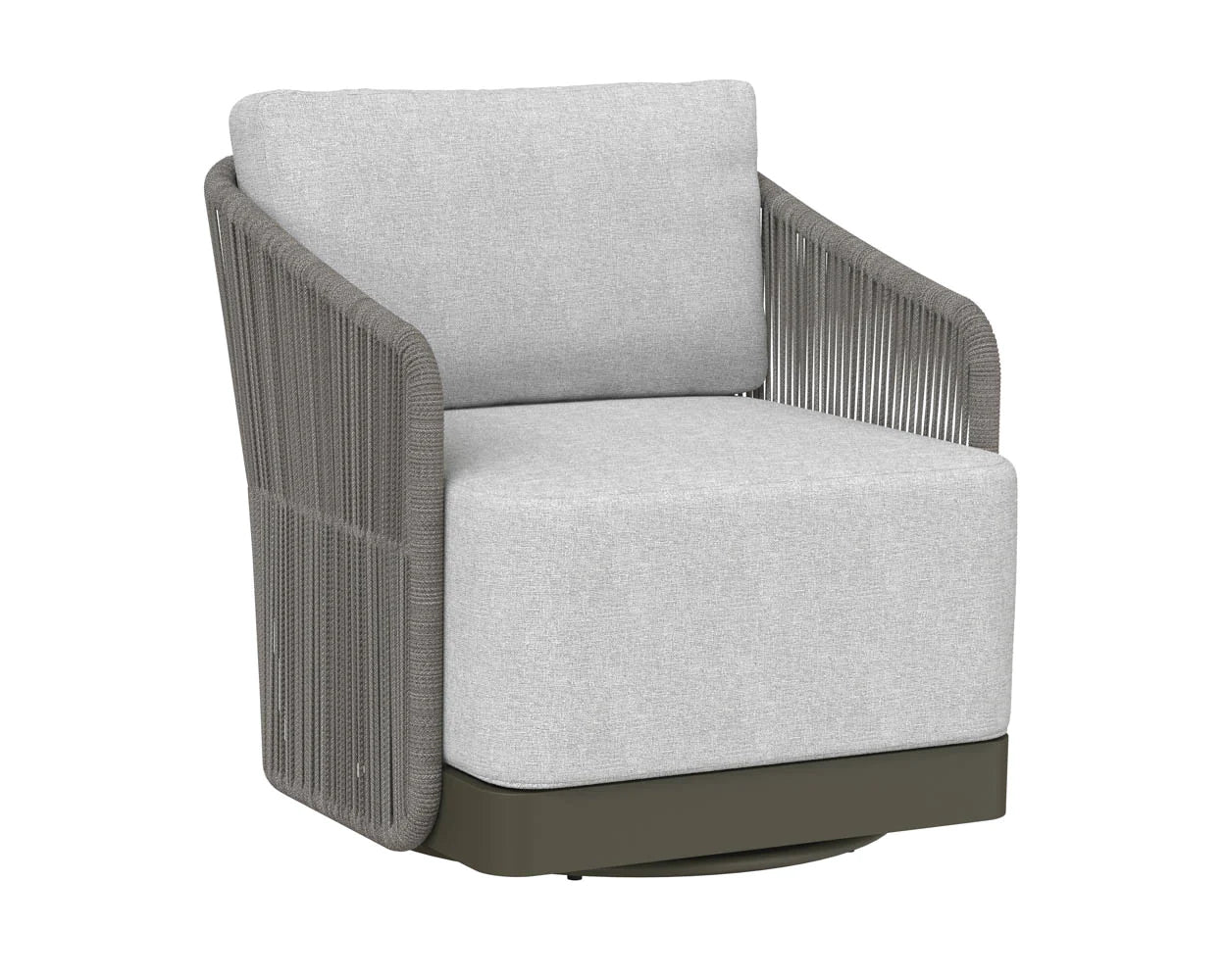 Allariz Swivel Armchair - Gracebay Light Grey - Warm Grey (Patio/Outdoor)