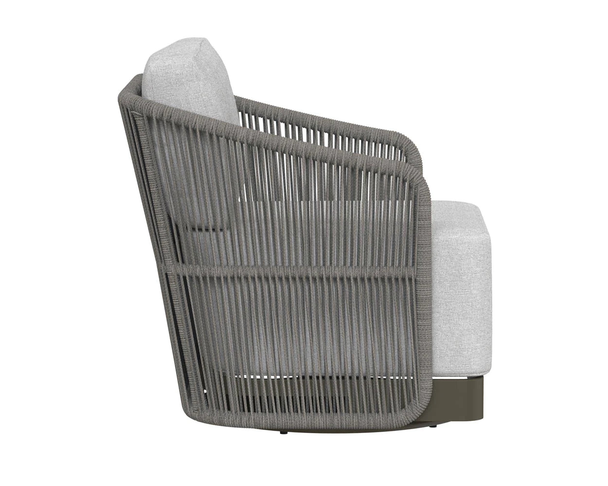 Allariz Swivel Armchair - Gracebay Light Grey - Warm Grey (Patio/Outdoor)