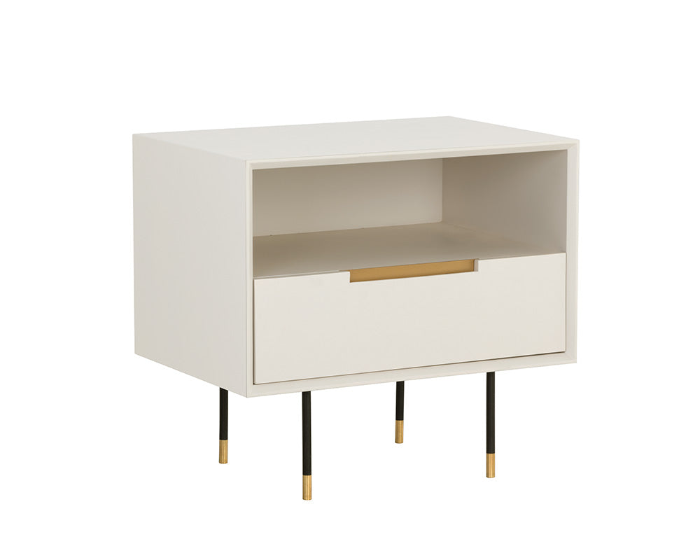 Danbury Nightstand - Modern Cream