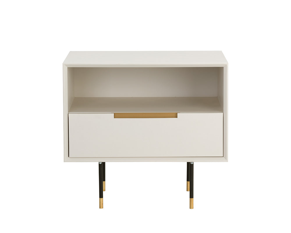 Danbury Nightstand - Modern Cream