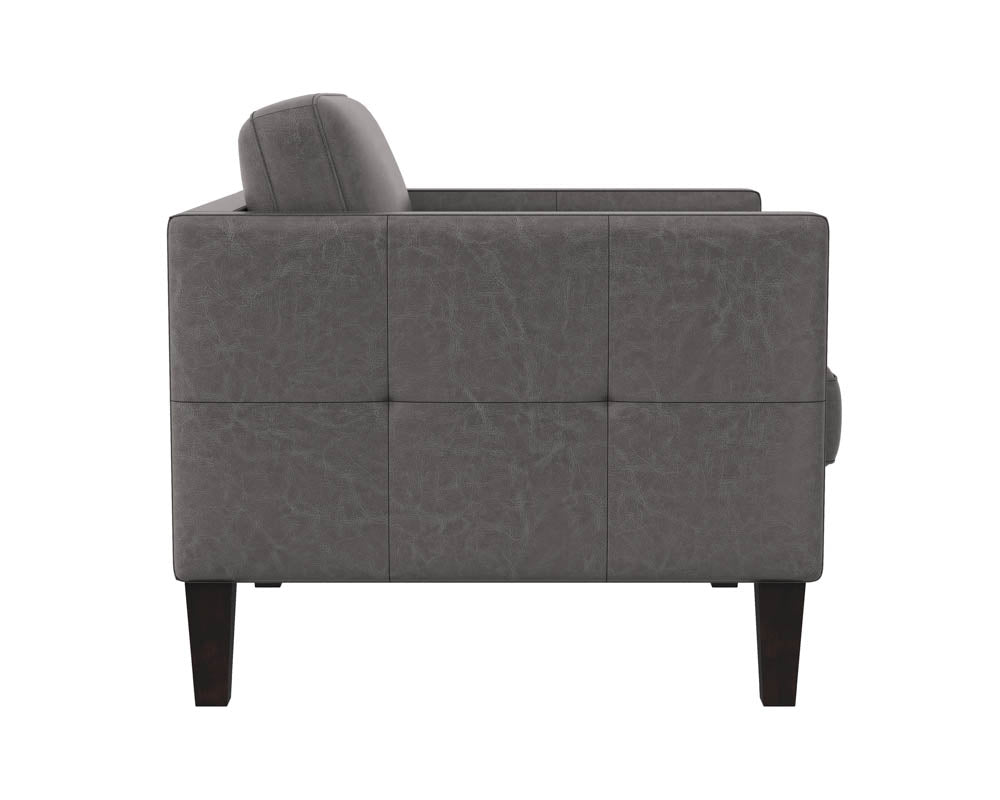 Karmelo Armchair - Vintage Charcoal Leather